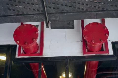 Fire fighting pipe Stock Photos