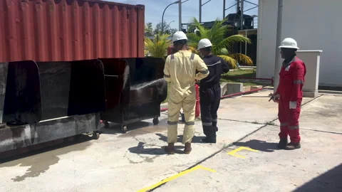 Fire Fighting Training Stock Footage 143950278