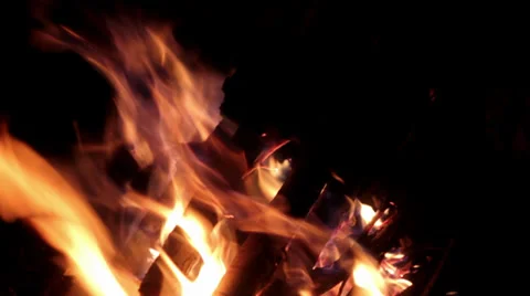 Fire, fire, flame(real time) Stock Footage 32404772