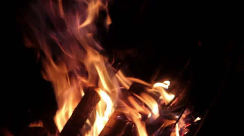 Fire, fire, flame(real time) Stock Footage 32405650