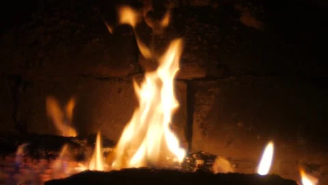 Fire in the fireplace. 6 1 Stock-Footage 149890231
