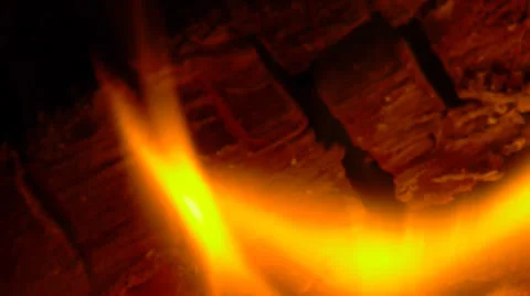 Fire in fireplace 스톡 동영상 23088191