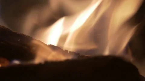 Fire in the fireplace 스톡 동영상 71134581