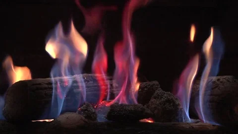 Fire, Fireplace Stock Footage 84813020