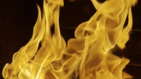 Fire at the fireplace Stock Footage 321842398