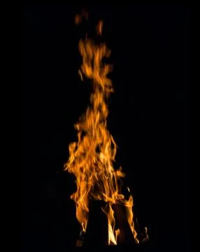 Fire in a fireplace Stock Photos