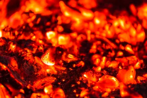 Fire in a fireplace Stock Photos