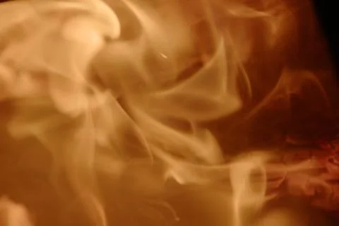 Fire in fireplace Stock Photos