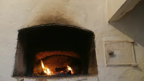 Fire in the fireplace. Time lapse Stock-Footage 149809987