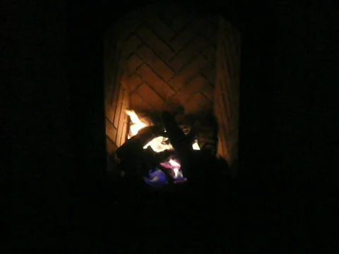 Fire-fireplaces,lamp Stock Footage 538181