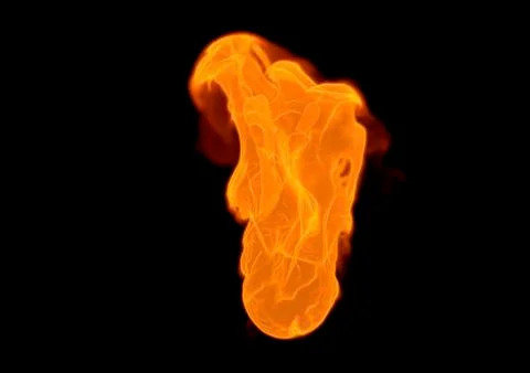 Fire flame - 3D rendering Stock Illustration