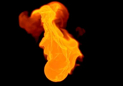 Fire flame - 3D rendering Stock Illustration