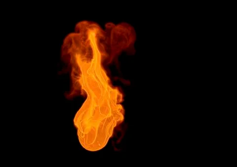 Fire flame - 3D rendering Stock Illustration