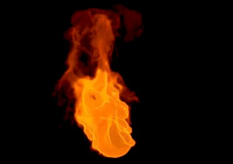 Fire flame - 3D rendering Stock Illustration