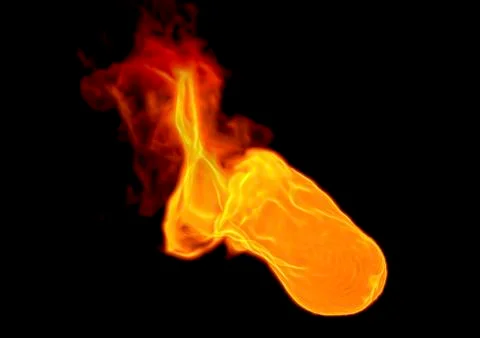 Fire flame - 3D rendering Stock Illustration