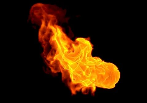 Fire flame - 3D rendering Stock Illustration