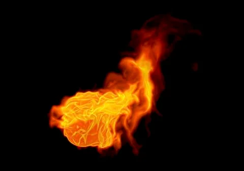 Fire flame - 3D rendering Stock Illustration