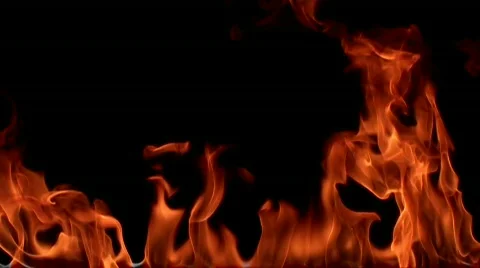 Fire flame / 8х slow motion Stock Footage 851107