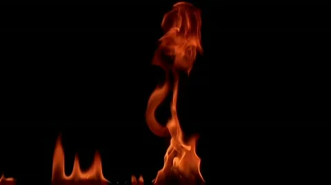 Fire flame / 8х slow motion Stock Footage 851113