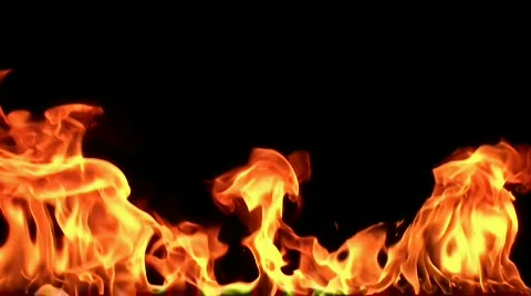 Fire flame / 8х slow motion Stock Footage