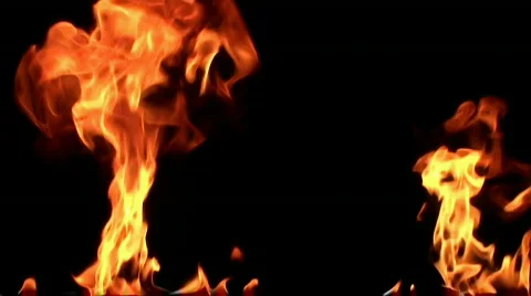 Fire flame / 8х slow motion Stock Footage 856807