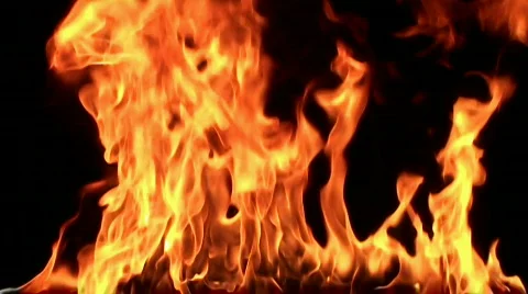Fire flame / 8х slow motion Stock Footage 856851