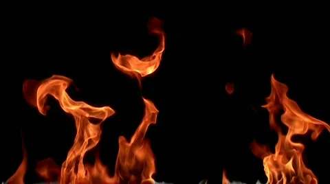 Fire flame / 8х slow motion Stock Footage 861989