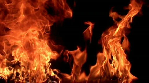 Fire flame / 8х slow motion Stock Footage 862075