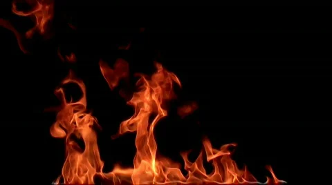 Fire flame / 8х slow motion Stock Footage 862111