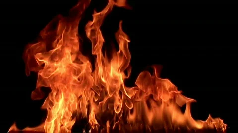 Fire flame / 8х slow motion Stock Footage 862137