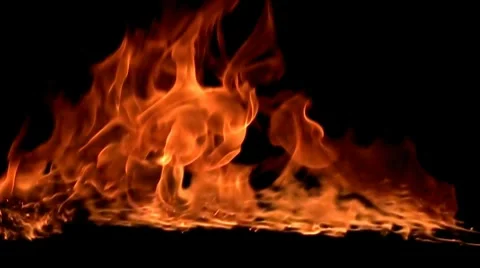 Fire flame / 8х slow motion Stock Footage 7731981