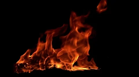 Fire flame / 8х slow motion Stock Footage 7747363