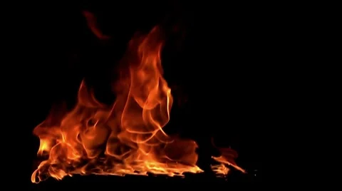 Fire flame / 8х slow motion Stock Footage 7747519