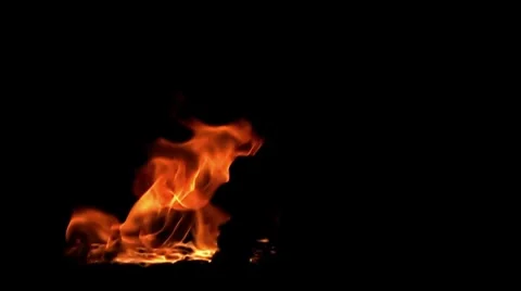 Fire flame / 8х slow motion Stock Footage 7747556