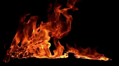 Fire flame / 8х slow motion Stock Footage 7747601