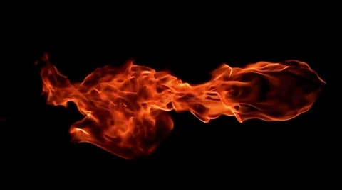 Fire flame / 8х slow motion Stock Footage 8510584
