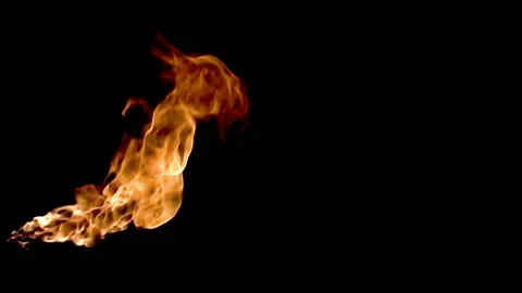 Fire flame / 8х slow motion Stock Footage 92481940