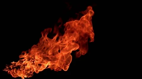 Fire flame / 8х slow motion Stock Footage 92482015