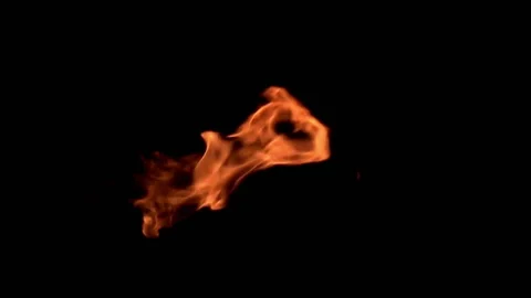 Fire flame / 8х slow motion Stock Footage 92482074