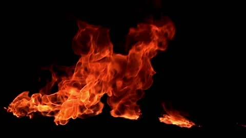 Fire flame / 8х slow motion Stock Footage 92482108