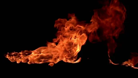 Fire flame / 8х slow motion Stock Footage 92482154