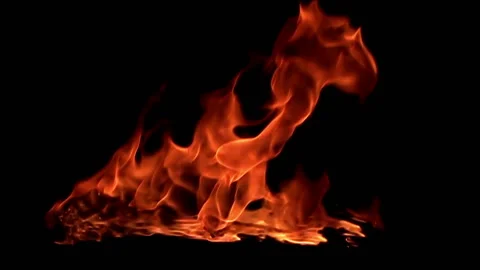 Fire flame / 8х slow motion Stock Footage 92482234
