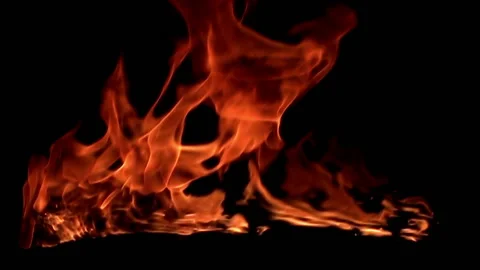 Fire flame / 8х slow motion Stock Footage 92482240