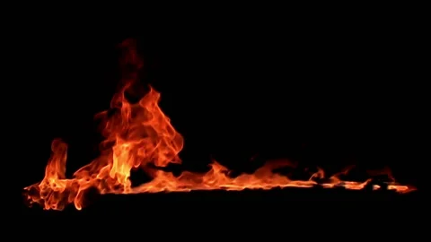 Fire flame / 8х slow motion Stock Footage 92482277