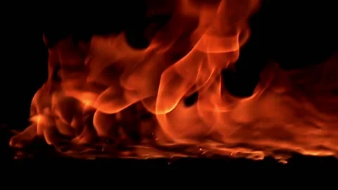 Fire flame / 8х slow motion Stock Footage 92482317