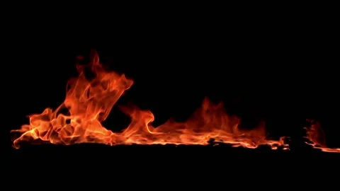 Fire flame / 8х slow motion Stock Footage 92482504