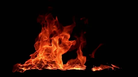Fire flame / 8х slow motion Stock Footage 92482526