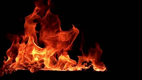 Fire flame / 8х slow motion Stock Footage 92482531