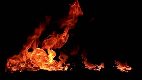 Fire flame / 8х slow motion Stock Footage 92482558
