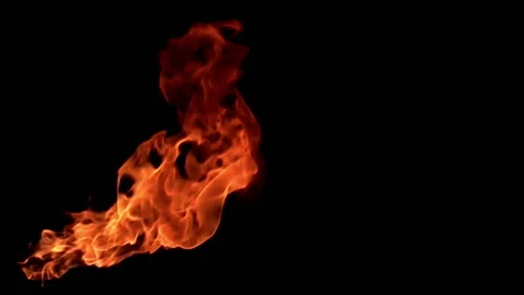 Fire flame / 8х slow motion Stock Footage 92482713